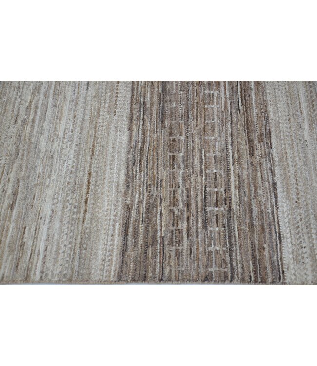 Brown Stripes Rug 187 x 124 cm