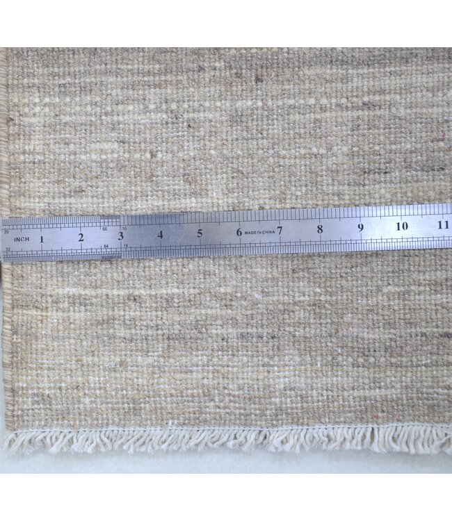 Teppich mit braunen Streifen,  187 x 124 cm