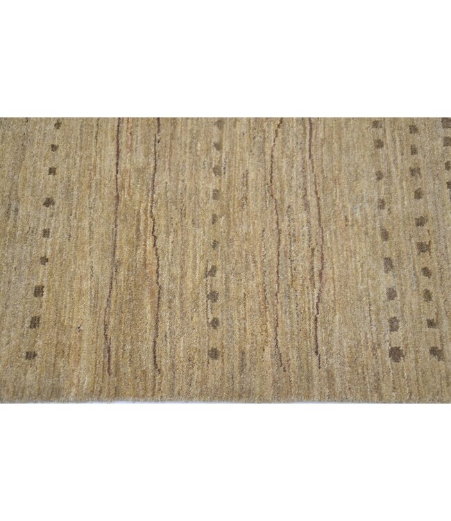 Creme gestippeld vloerkleed 308 x 077 cm