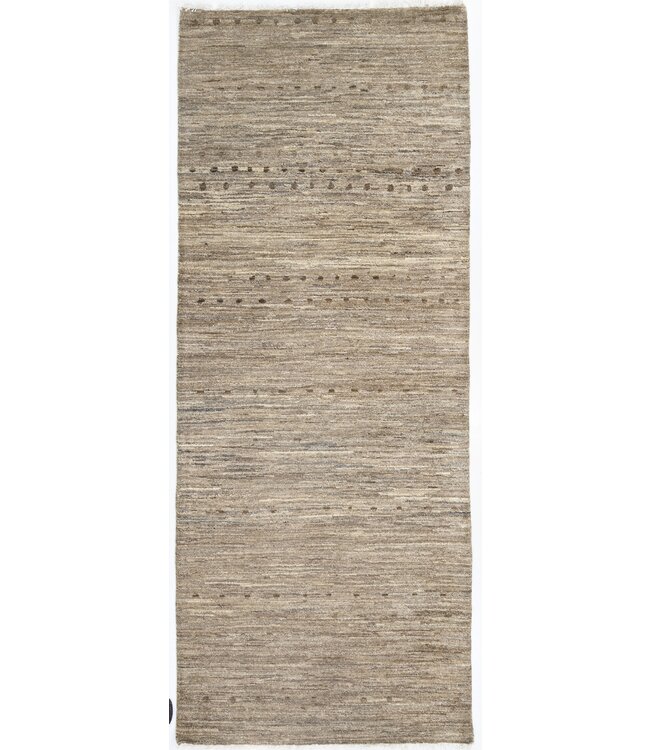 Creme gestippeld vloerkleed 192 x 075 cm