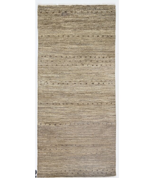 Creme gestippeld vloerkleed 170 x 075 cm