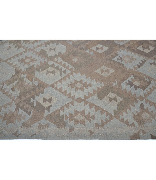 289 x 204 cm Hand Woven Afghan Wool Kilim Area Rug