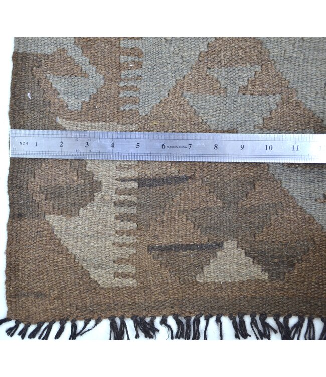 289 x 204 cm Hand Woven Afghan Wool Kilim Area Rug