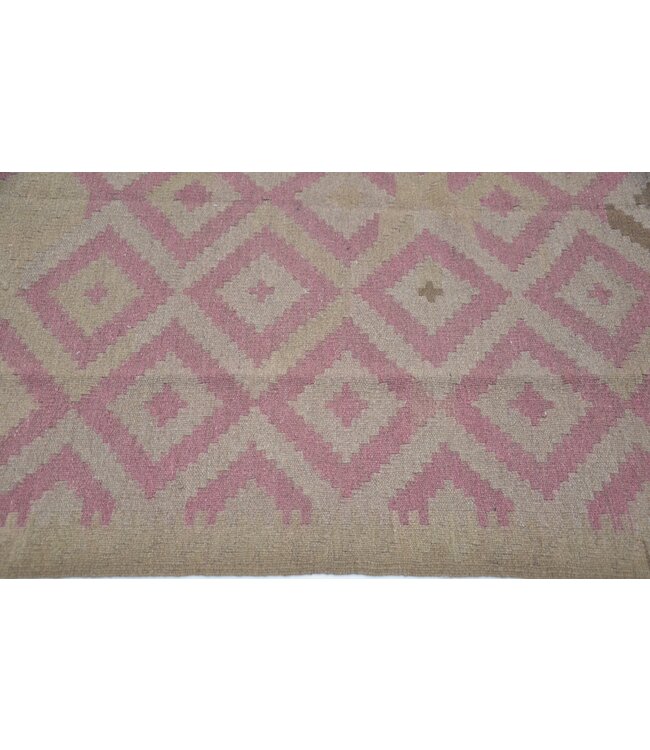 186 x 140 cm Handgewebte Orientalisch Wolle Kelim Teppich