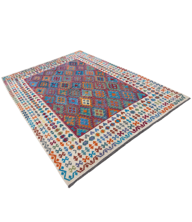 347 x 250 cm  Handmade Afghan  traditional  Kilim Area Rug Wool