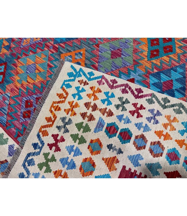 347 x 250 cm  Handmade Afghan  traditional  Kilim Area Rug Wool