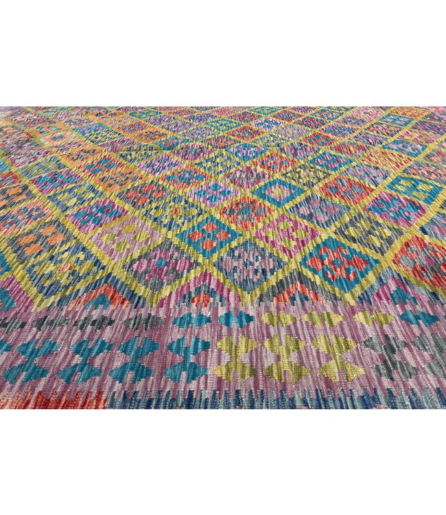 343 x 254 cm  Handmade Afghan  traditional  Kilim Area Rug Wool