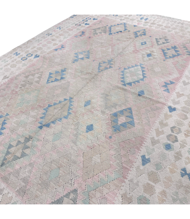 352 x 240 cm Handgeweven traditionele Kelim Tapijt Wol