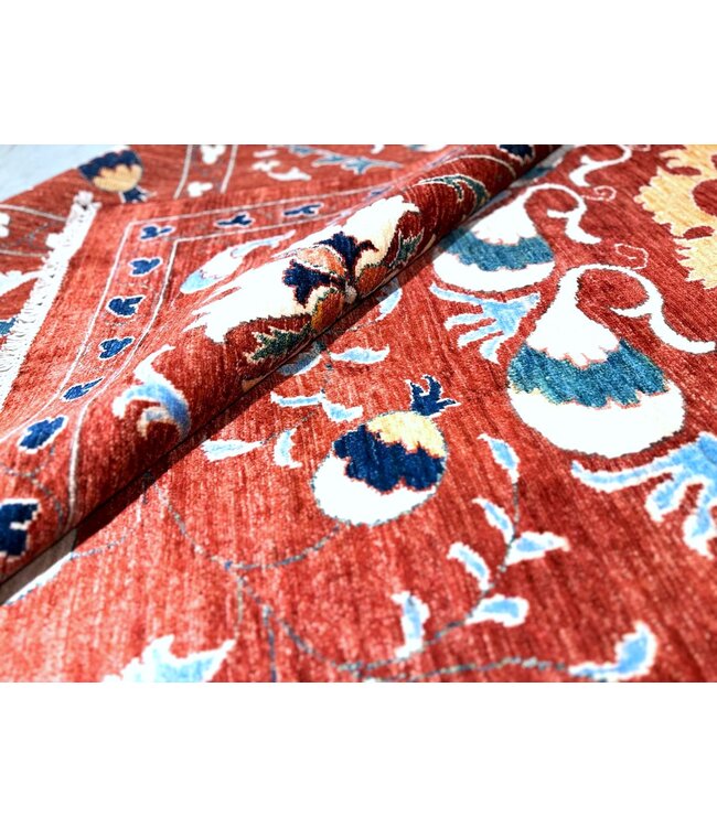 318 x 264 cm Suzani handgeknoopt Kazak-tapijt