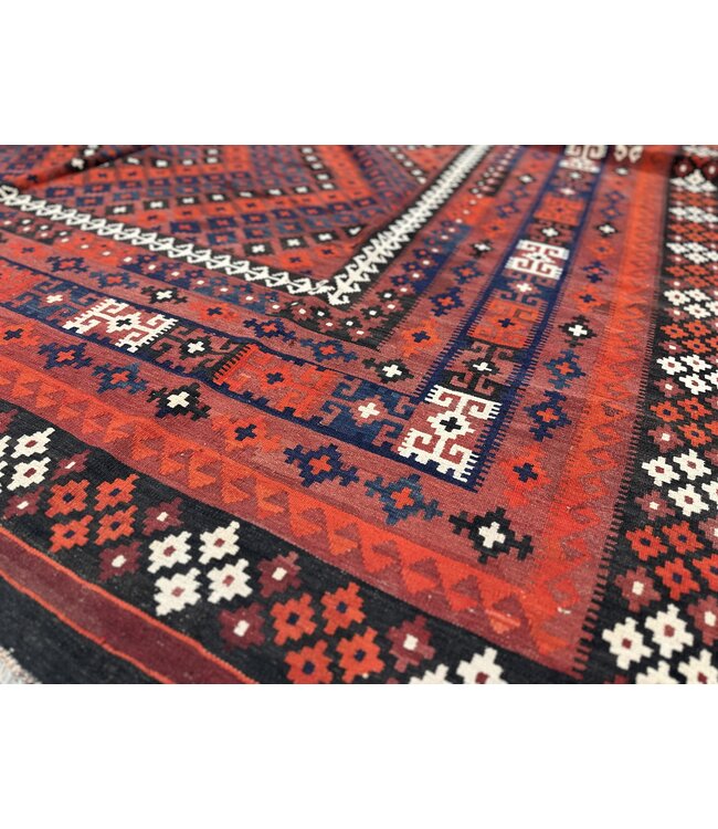 Handgewebte Orientalisch Wolle Kelim Teppich 381 x 299 cm