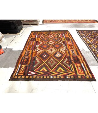 Handgemaakt Oosters Kelim Wol Vloerkleed 331x223 cm Handgemaakt Oosters Kelim Wol Vloerkleed 331x223 cm