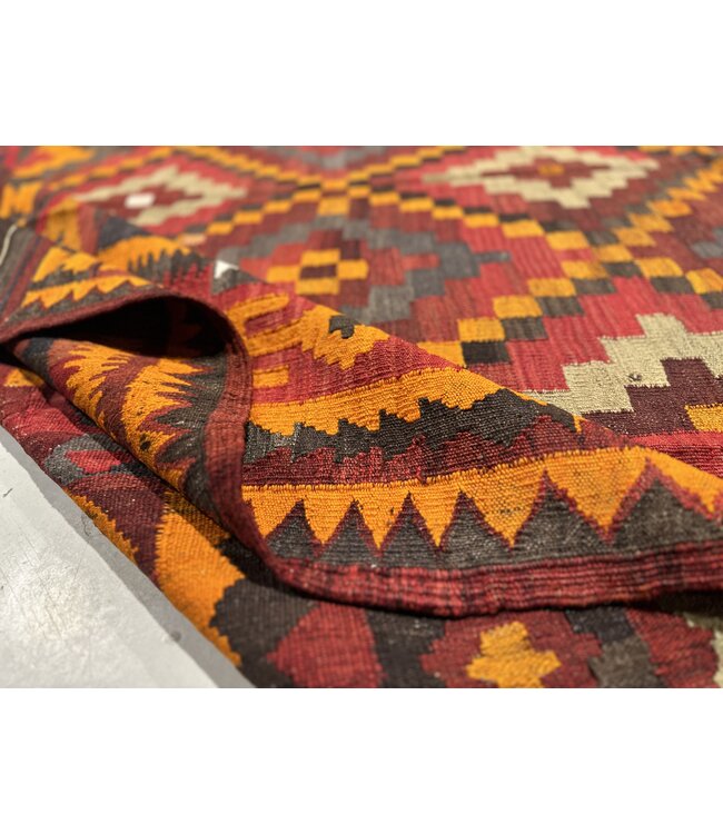 Handgewebte Orientalisch Wolle Kelim Teppich 331x223 cm