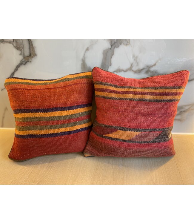 kelim kussens vintage ca 45x45 cm met vulling