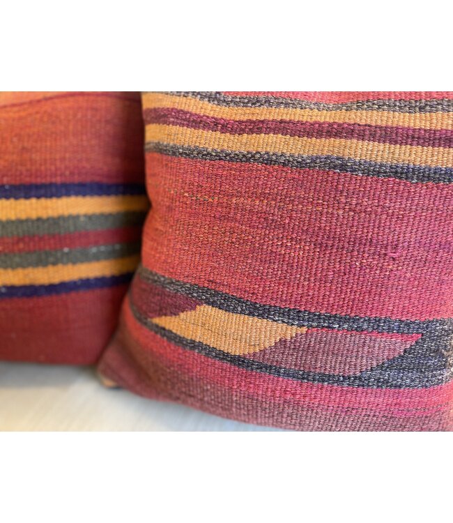 Kelimshop kilim cushion vintage  ca 45x45 cm with filling