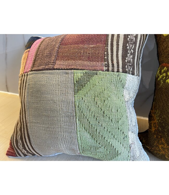 kelim kussens vintage ca 45x45 cm met vulling