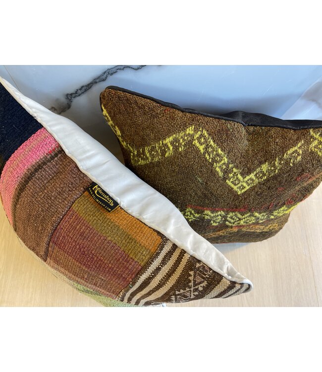 kilim cushion vintage  ca 45x45 cm with filling