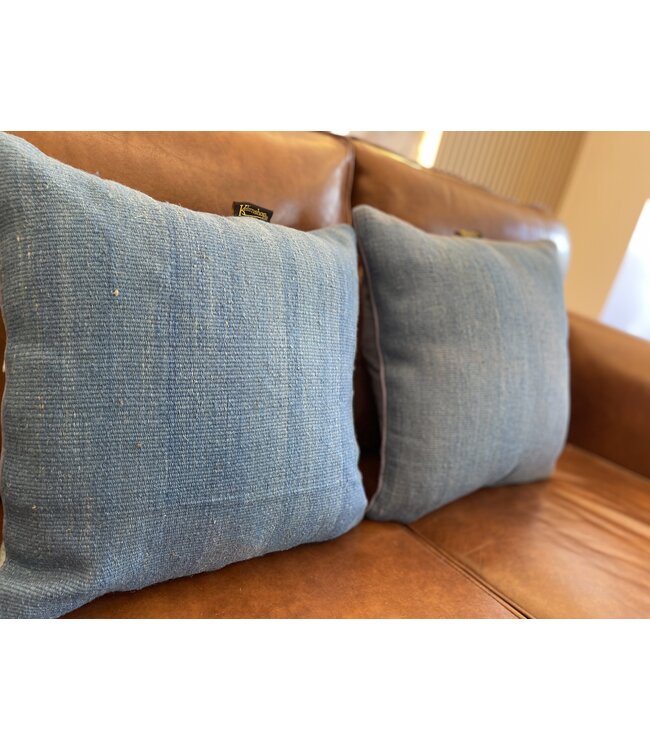 Kelimshop 2x kelim kussens modern ca 45x45 cm met vulling