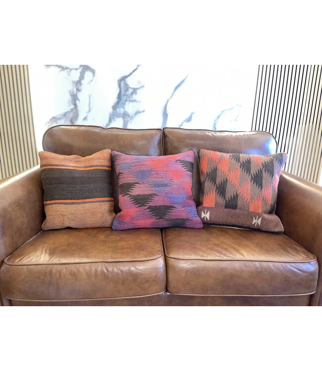 3x kelim kissens vintage kilim ca 45x45 cm mit Füllung