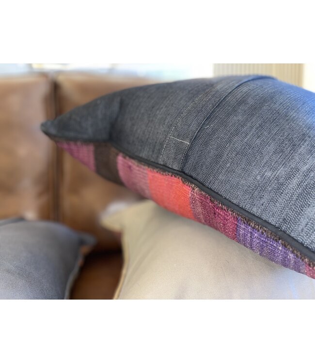 3x kilim cushion vintage kelim  ca 45x45 cm with filling