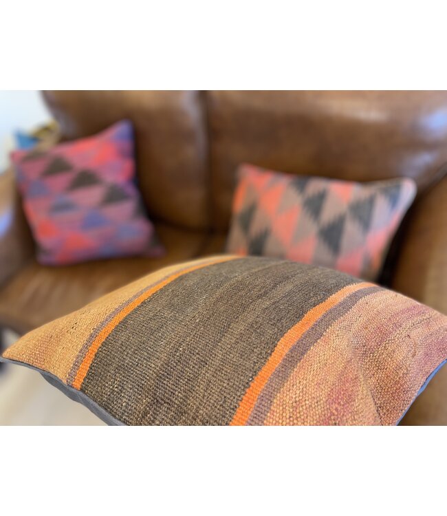 3x kilim cushion vintage kelim  ca 45x45 cm with filling