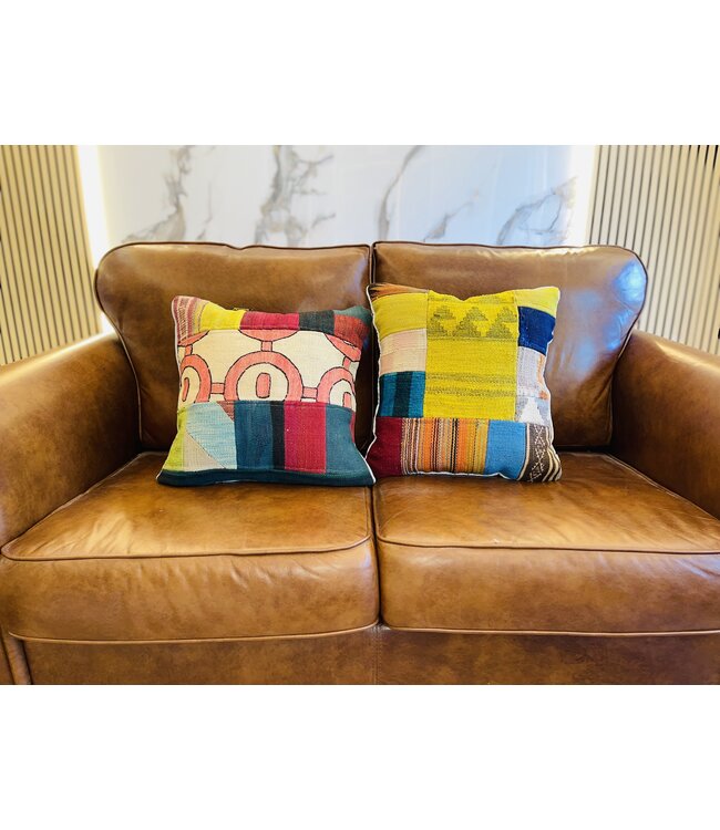 kilim cushion vintage wool unique cushions ca 45x45 cm with filling