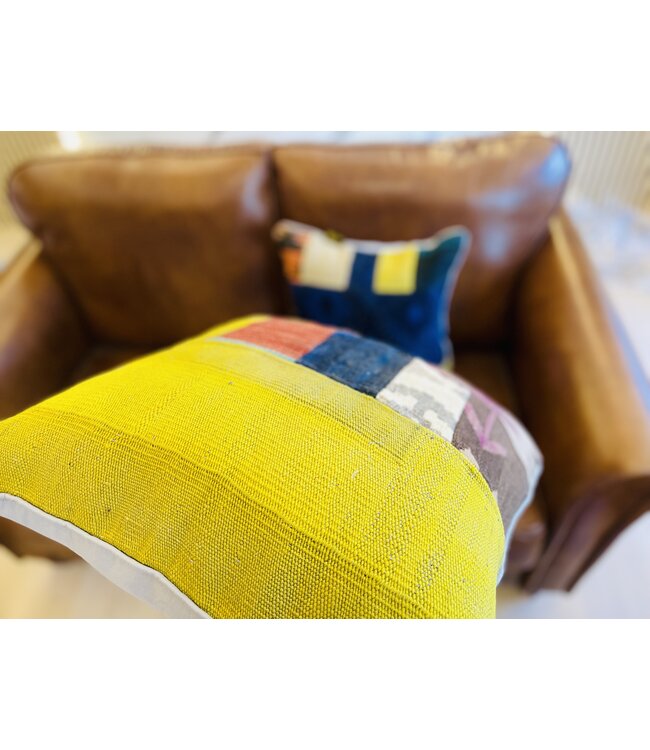 kilim cushion vintage wool unique cushions ca 45x45 cm with filling