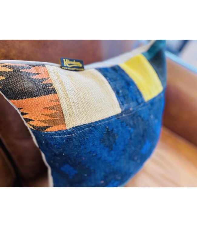 kilim cushion vintage wool unique cushions ca 45x45 cm with filling