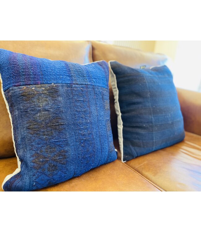 2x kilim cushion modern  ca 45x45 cm with filling