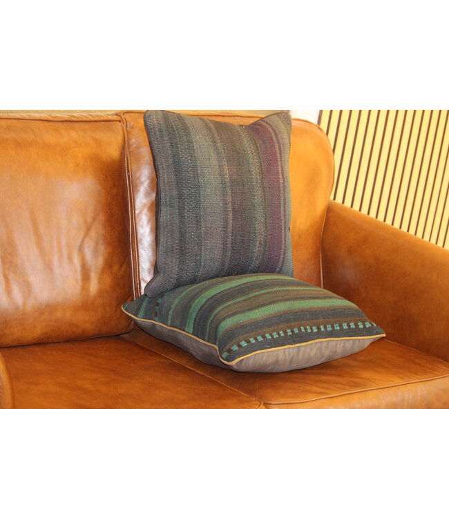 2x kelim kussen vintage wol unieke kussens ca 45x45 cm met vulling