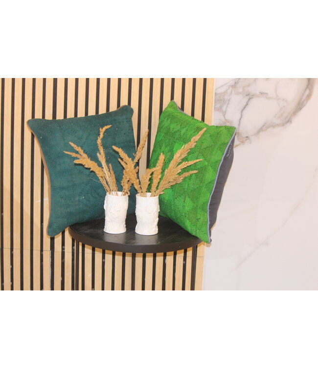 2x kilim cushion vintage wool unique cushions ca 45x45 cm with filling