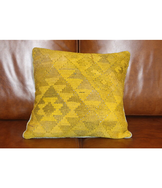 Kelim-Kissen, Vintage-Wolle, einzigartige Kissen, ca. 45 x 45 cm, mit Füllung