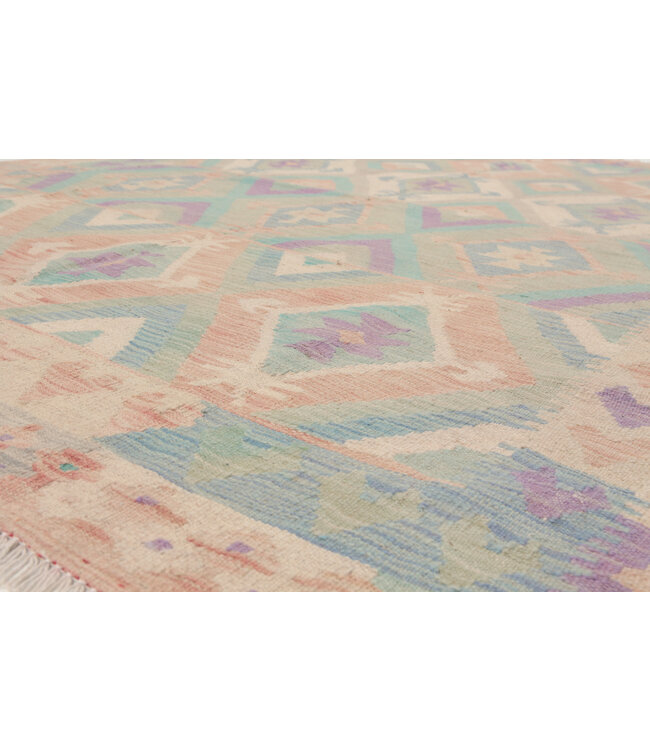 197 x 153 cm  Handmade Afghan  traditional  Kilim Area Rug Wool