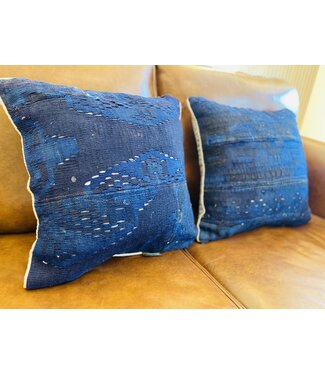 Kelimshop 2x  kilim cushion vintage wool unique cushions ca 45x45 cm with filling