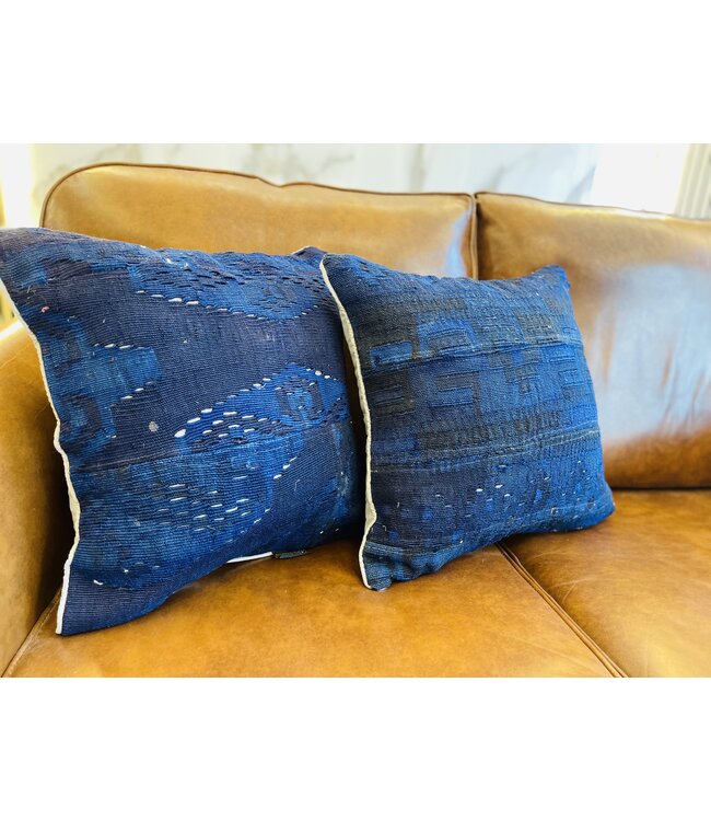 2x kilim cushion vintage wool unique cushions ca 45x45 cm with filling