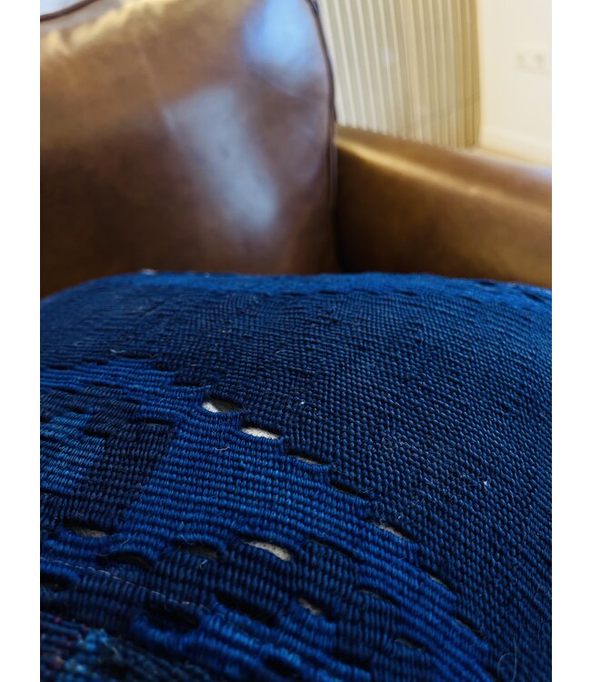 2x Kelim-Kissen, Vintage-Wolle, einzigartige Kissen, ca. 45 x 45 cm, mit Füllung