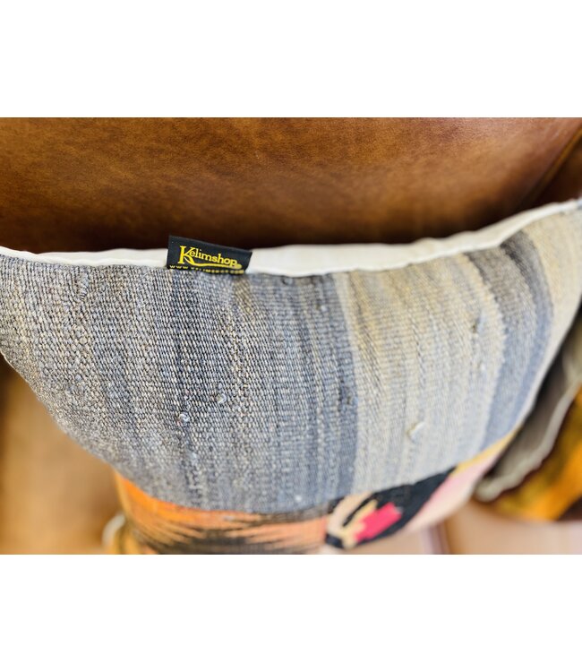 2x kilim cushion vintage wool unique cushions ca 45x45 cm with filling