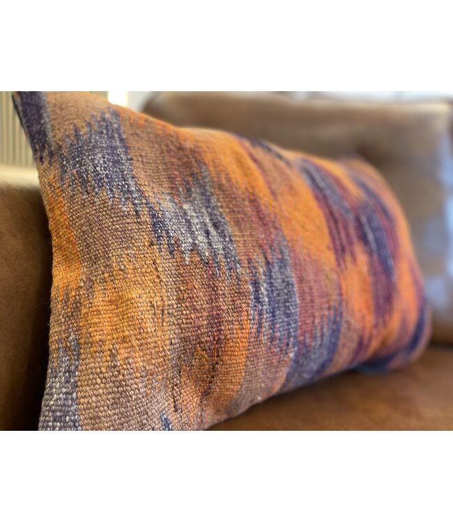 Kilim cushion cover with vintage kelim ca 60x40 cm with filling