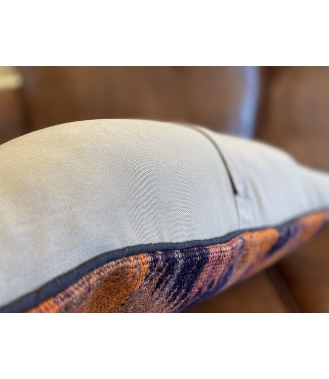 Kilim cushion cover with vintage kelim ca 60x40 cm with filling