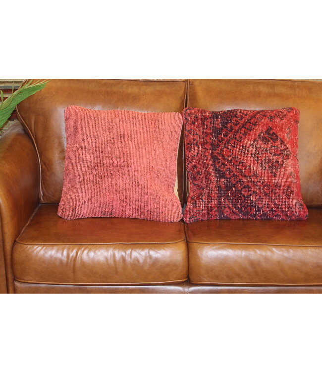 2x kilim cushion vintage wool unique cushions ca 45x45 cm with filling