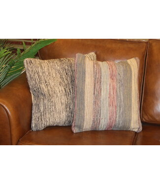 Kelimshop 2x kelim kussen vintage wol unieke kussens ca 45x45 cm met vulling