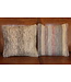 Kelimshop 2x kelim kussen vintage wol unieke kussens ca 45x45 cm met vulling