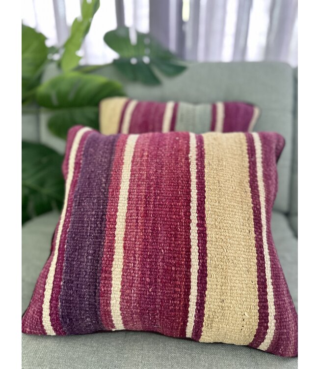2x kilim cushion modern  ca 45x45 cm with filling