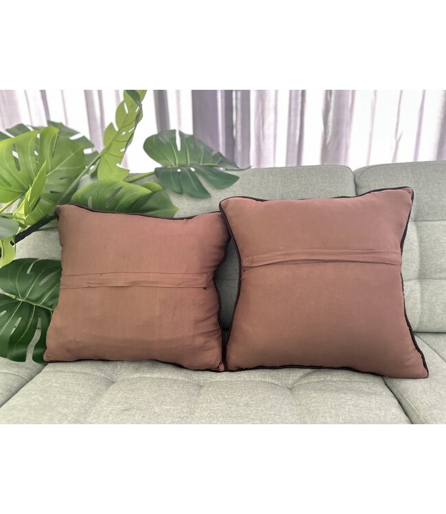 2x kelim kussens modern ca 45x45 cm met vulling