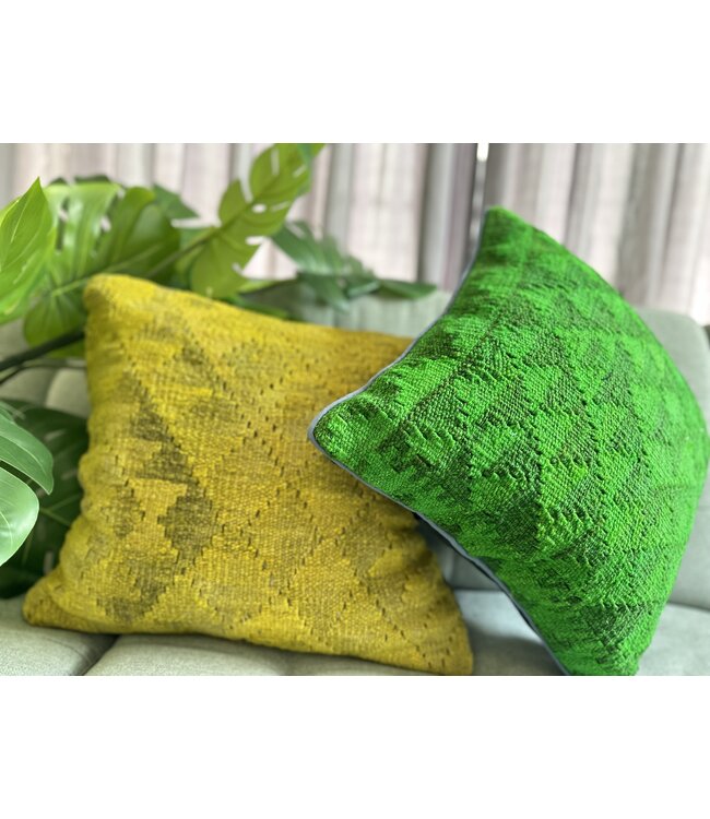 2x kelim kussens modern ca 45x45 cm met vulling