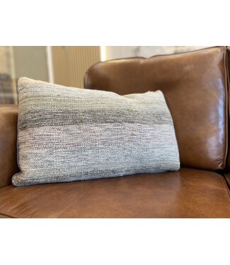 Kelimshop Kilim cushion cover with modern kelim ca 60x40 cm with filling