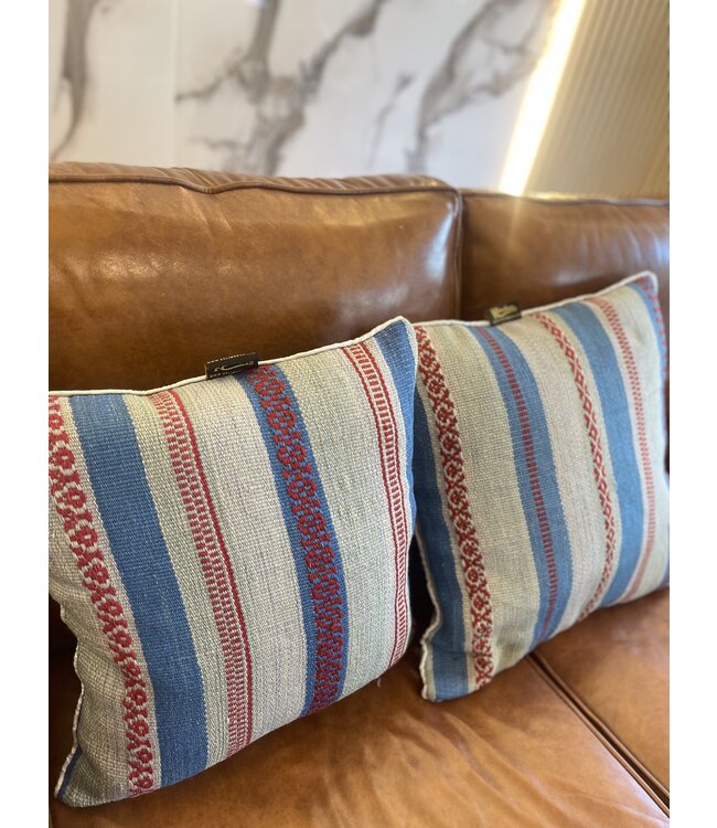 2x kilim cushion modern kelim ca 45x45 cm with filling