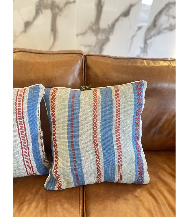 2x kelim kussens modern kilim ca 45x45 cm met vulling