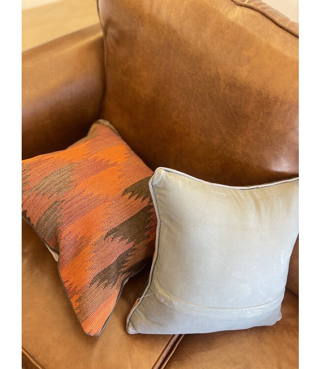 2x  kilim cushion vintage wool unique cushions ca 45x45 cm with filling