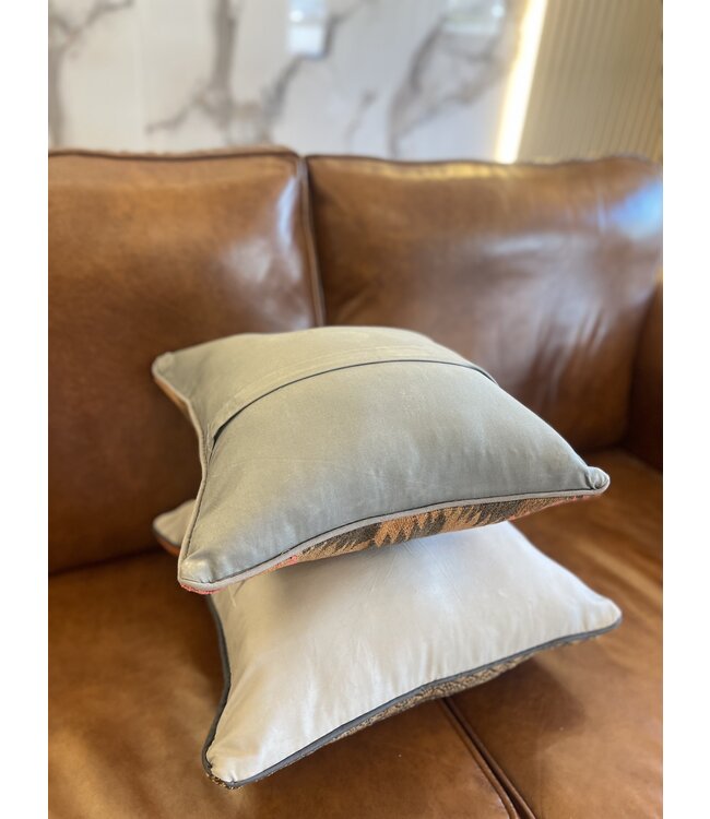 2x  kilim cushion vintage wool unique cushions ca 45x45 cm with filling