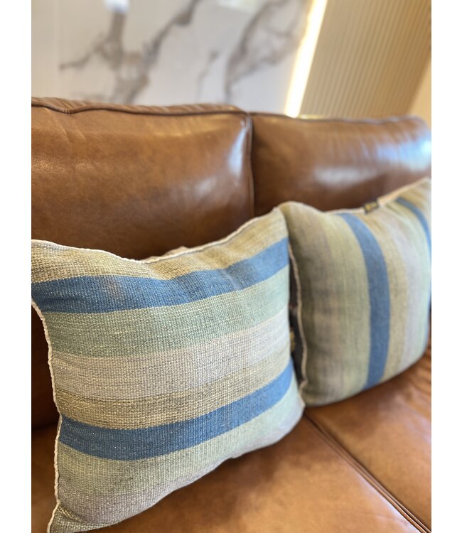 2x kelim kussens modern kilim ca 45x45 cm met vulling